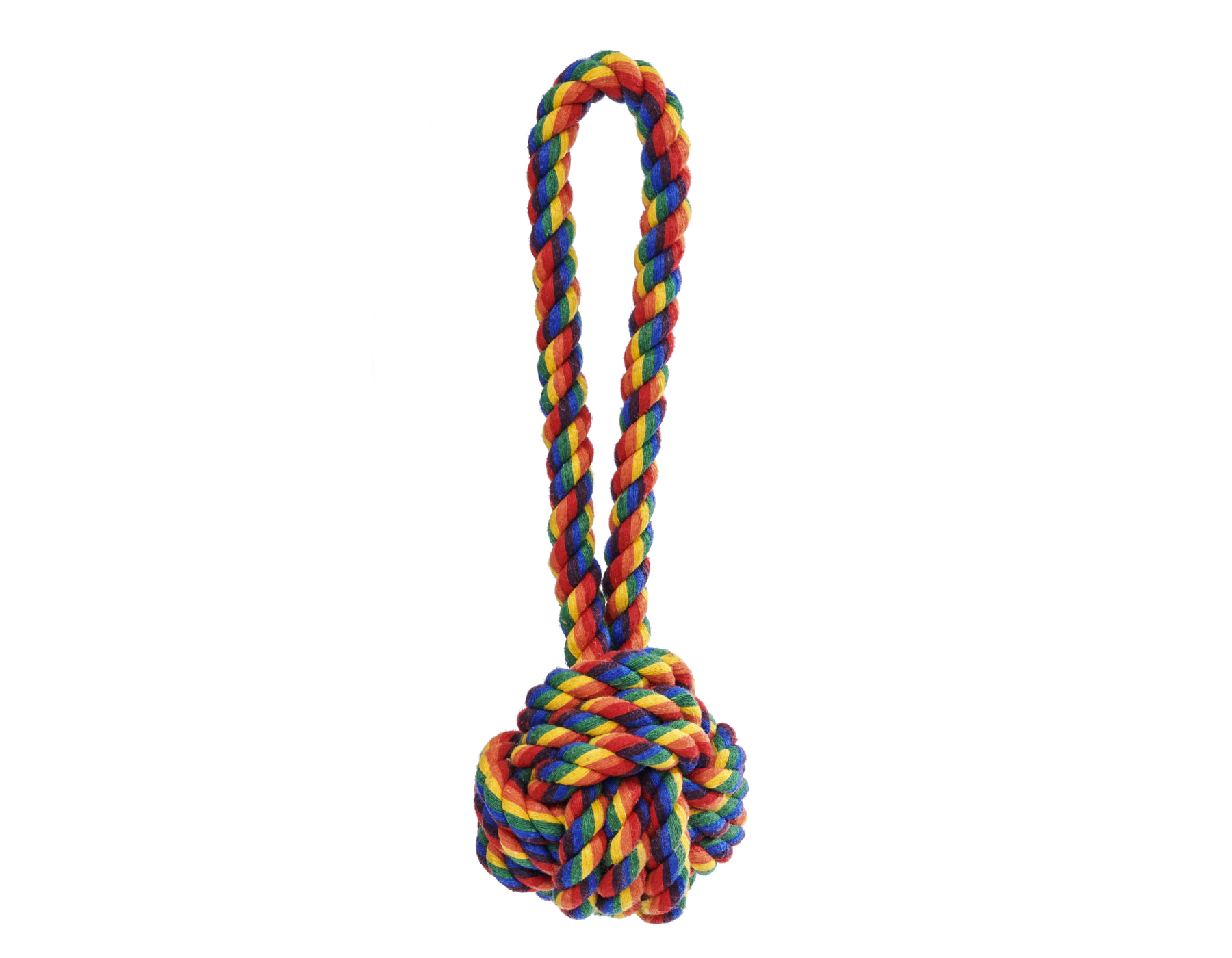 Jax Bones Navy and Pink Knot Rope Dog Toy