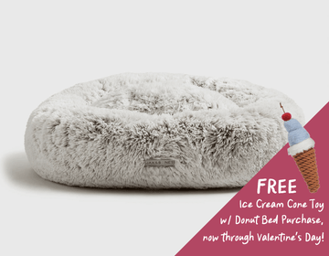 Arctic Shag Donut Bed