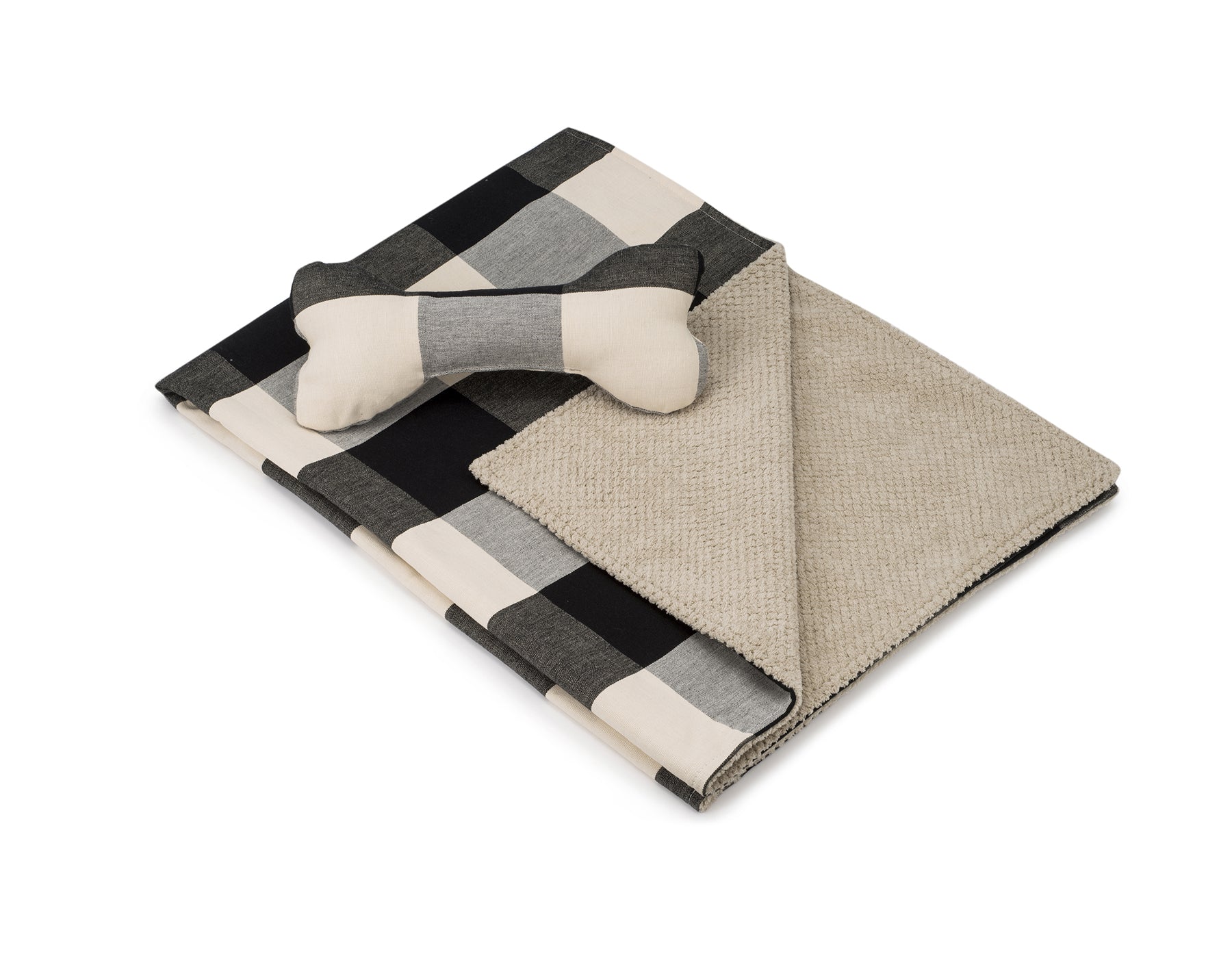 Blanket and Toy Bone- Buffalo Black – Jax & Bones